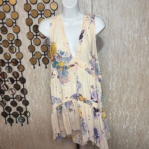 Free People Multicolor Floral Tank Top